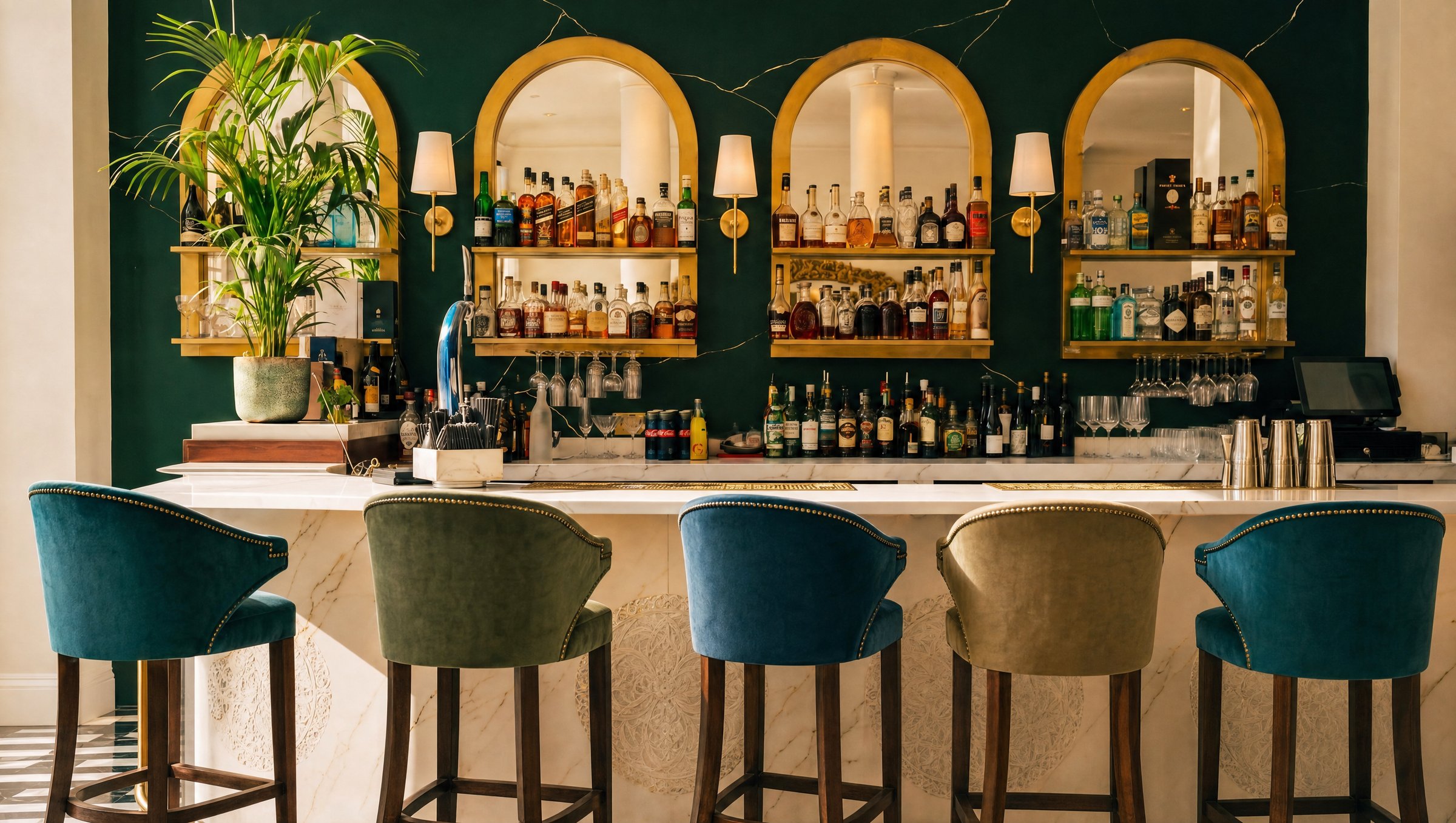 The bar at Armenian, Manchester